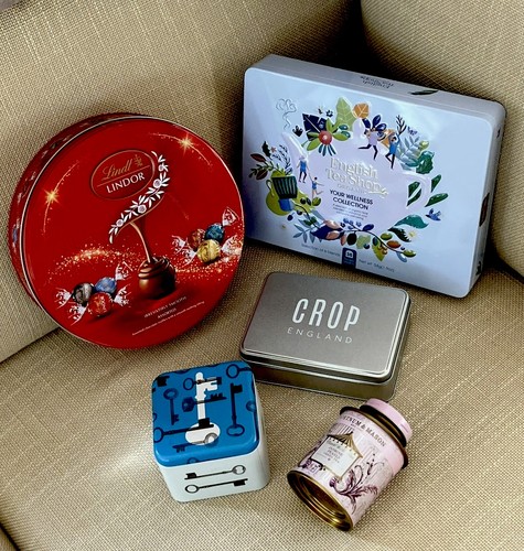 Mixed empty tins teas - mixed,