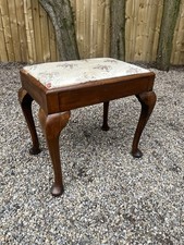 Antique Vintage Oak & Fabric