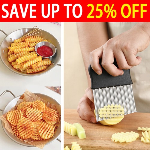 Crinkle cutter stainless steel - cutter,