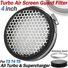 4 in Stainless Turbo Air Screen Guard Air Filter For T3 T4 T5 Turbo Supercharger