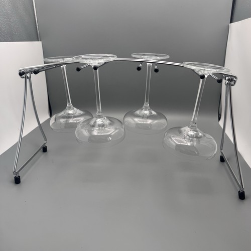 Chrome wine glass holder - chrome,