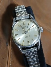 VINTAGE GRUEN PRECISION LADIES AUTOMATIC DATE WATCH 17 JEWEL 305CA AS  23MM RUNS
