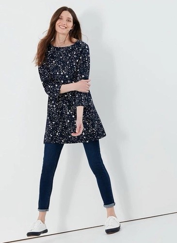 Joules womens navy white anise - joules, navy/white