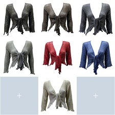 BOHO KNIT LUREX SHRUG MESH