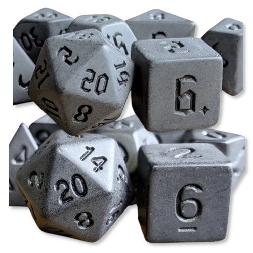 Dnd dice set 7pcs black - dnd,