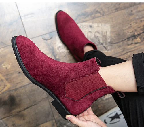 Mens suede chelsea - suede, smart