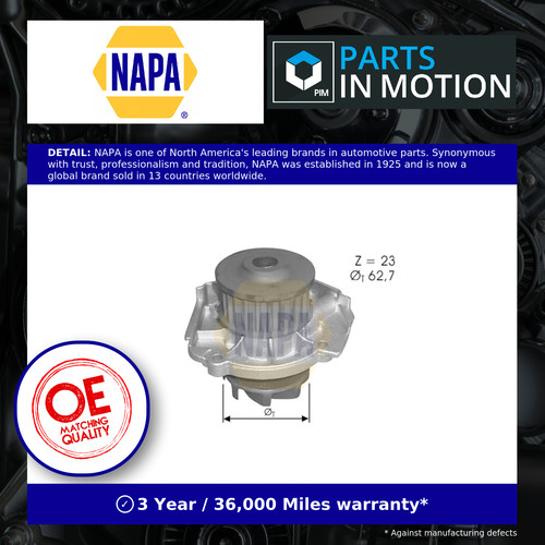 Water pump nwp1500 napa - nwp1500,