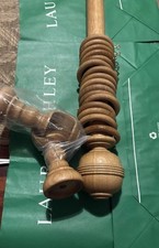 Laura Ashley 1.5m 35mm Oak Curtain Pole - Ex Display