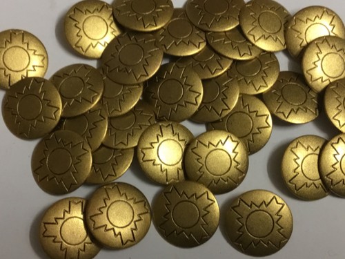 Large heavy gold patterned - large,