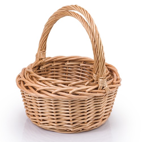 Set rnd wicker hamper - of, 2
