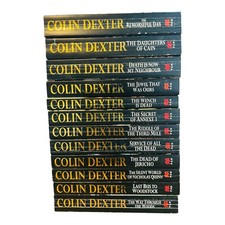 Vintage Lot of 12 Colin Dexter Collection of Fiction Mystery Novels by Pan Books