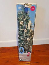 Vintage Fibre Optic Christmas Tree 35" 90cm Tall Colour Changing From Woolworths