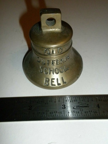 Old dufferin school bell 1876 - old,