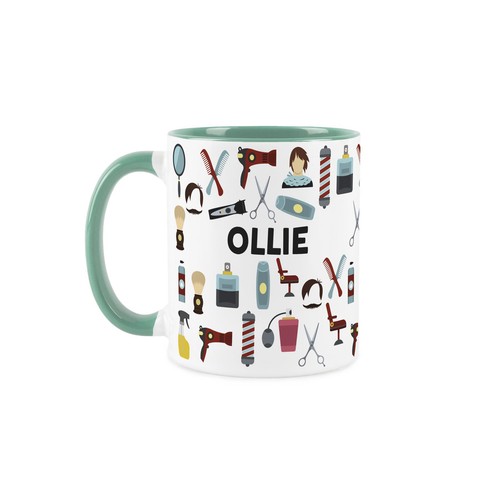Personalised barber mug - barber,