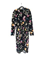 Stine Goya Jay Poppy Floral Poly Midi Dress - Scuba Knit - Size Large