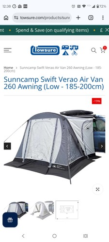 Sunncamp swift verao air - verao,