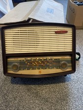 Vintage Pye Valve Tube Radio Model P75 Bakelite 1950s Working Retro 7x13x10"