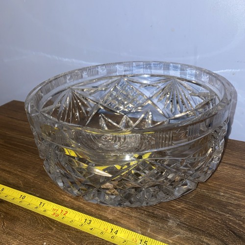 Vintage clear pressed crystal - ,
