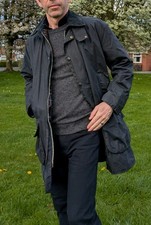 Barbour Border Wax Jacket Dark