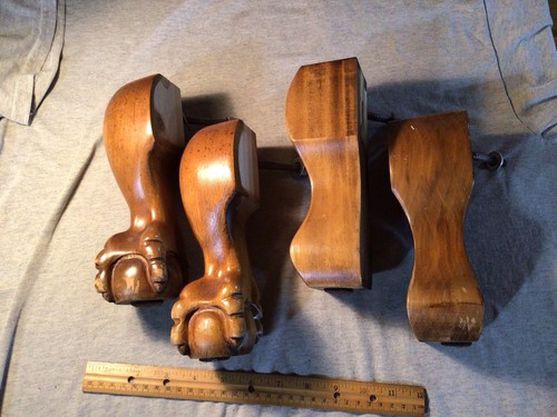 Wooden ball and claw feet - wooden,