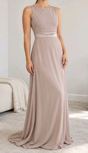 Tfnc london taupe maxi dress - london,