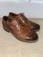 Clarks Dark Tan Brogue Leather