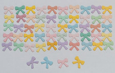 80 Mini Bows Plain Mix Colour