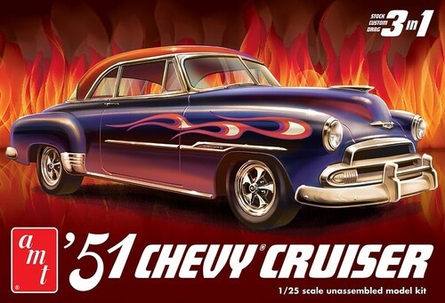 Amt 1951 chevy custom cruiser - chevy,