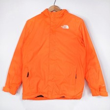 The North Face Ski Jacket Snow Quest DryVent Waterproof Coat Orange Boys L 14/16