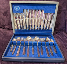 Vintage 38 Piece 6 Person Canteen. "Homepride Stainless Steel" by Slack & Barlow