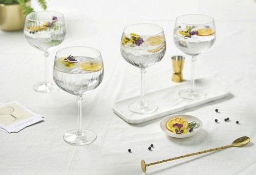 Vintage gin tonic cocktail - gin,