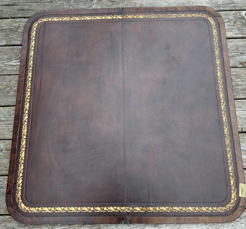 Antique folding game table - antique,