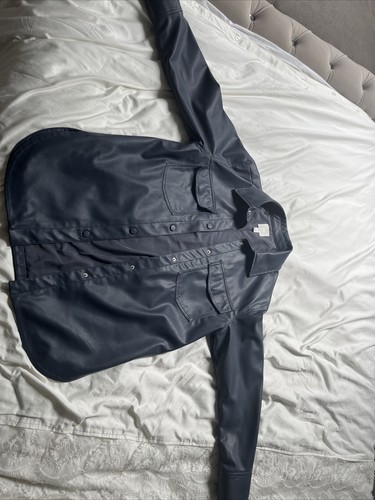 Leather jacket flap - leather,