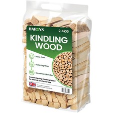 Kindling Fire Starter Wood - 2.4kg Kiln Dried, Open Fire Pits Burner Stoves BBQ 