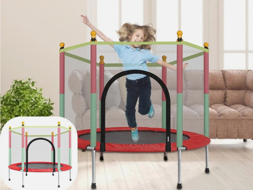 5ft kids trampoline with - 🔥,