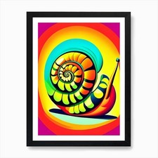 Ramshorn Snail  Pop Art Art Print Framed Wall Art Poster Canvas Print Picture