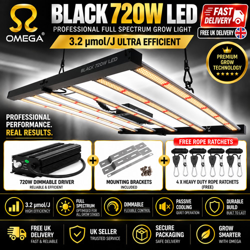 Omega black 720w led - omega,