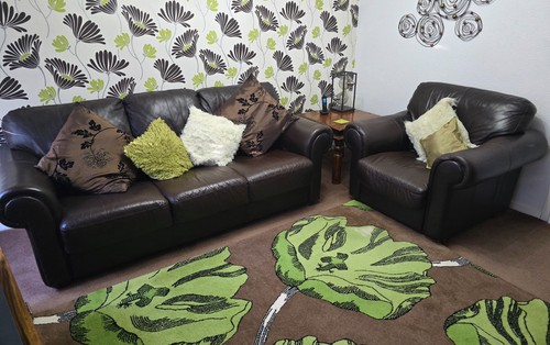 Chocolate brown dfs seater - brown,