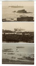 3X BRAGG FALMOUTH REDRUTH Cornish shipwreck white star line SUEVIC CORNWALL 1907