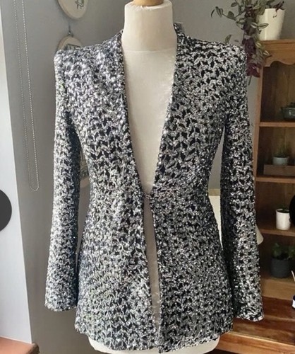 Zara bnwt silver sparkly - zara,