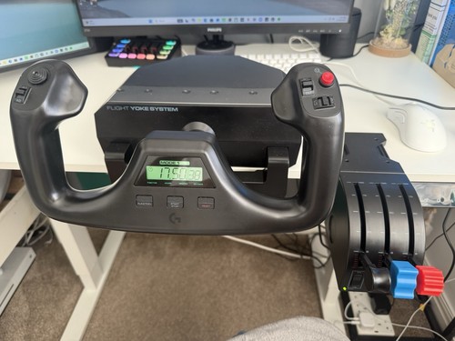 Logitech flight yoke system - logitech,