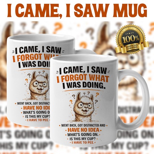 Came saw forgot mug - i,