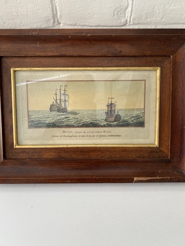 Vintage marine lithograph - vintage,