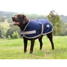WeatherBeeta ComFiTec Essential Dog Coat - Navy/Silver/Red