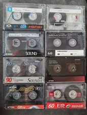 Blank Cassette Tape TDK BASF JVC MAXELL used X8