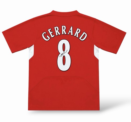 Gerrard signed shirt liverpool - gerrard,