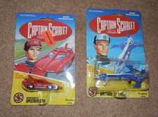 Vintage 1994 Captain Scarlet SPC and JET Carded
