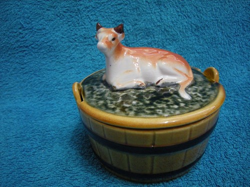 Vintage secla cow majolica - secla,