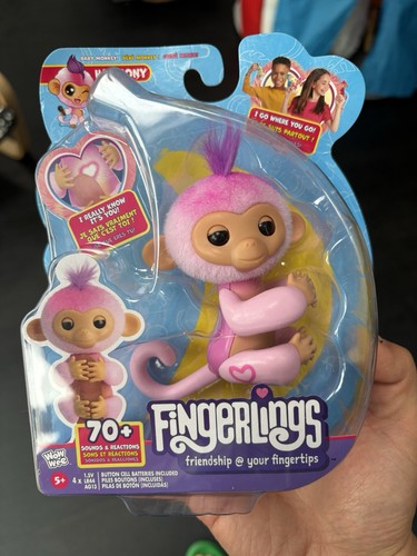 Fingerlings monkey - fingerlings, (pink)