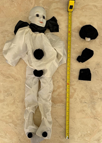 Pierrot porcelain clown boy - pierrot,